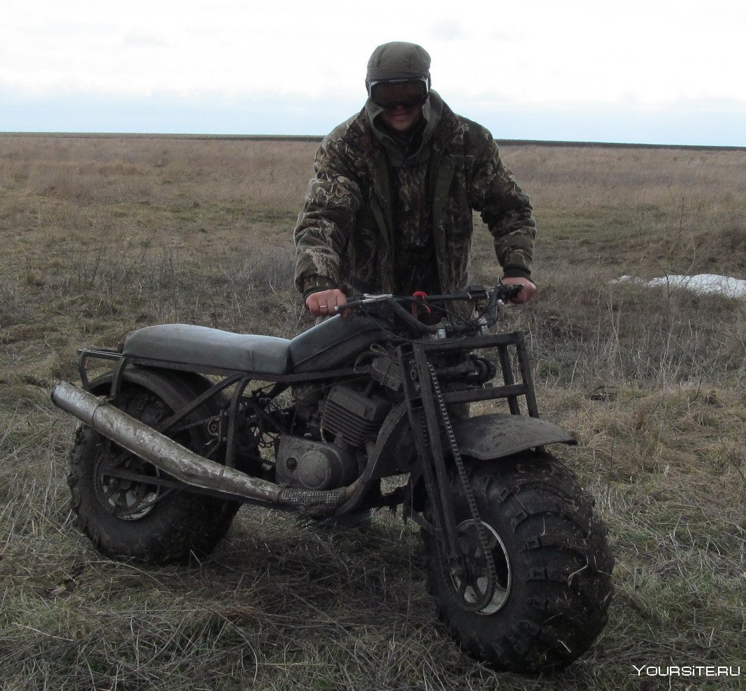 Полноприводный мотоцикл одиночка