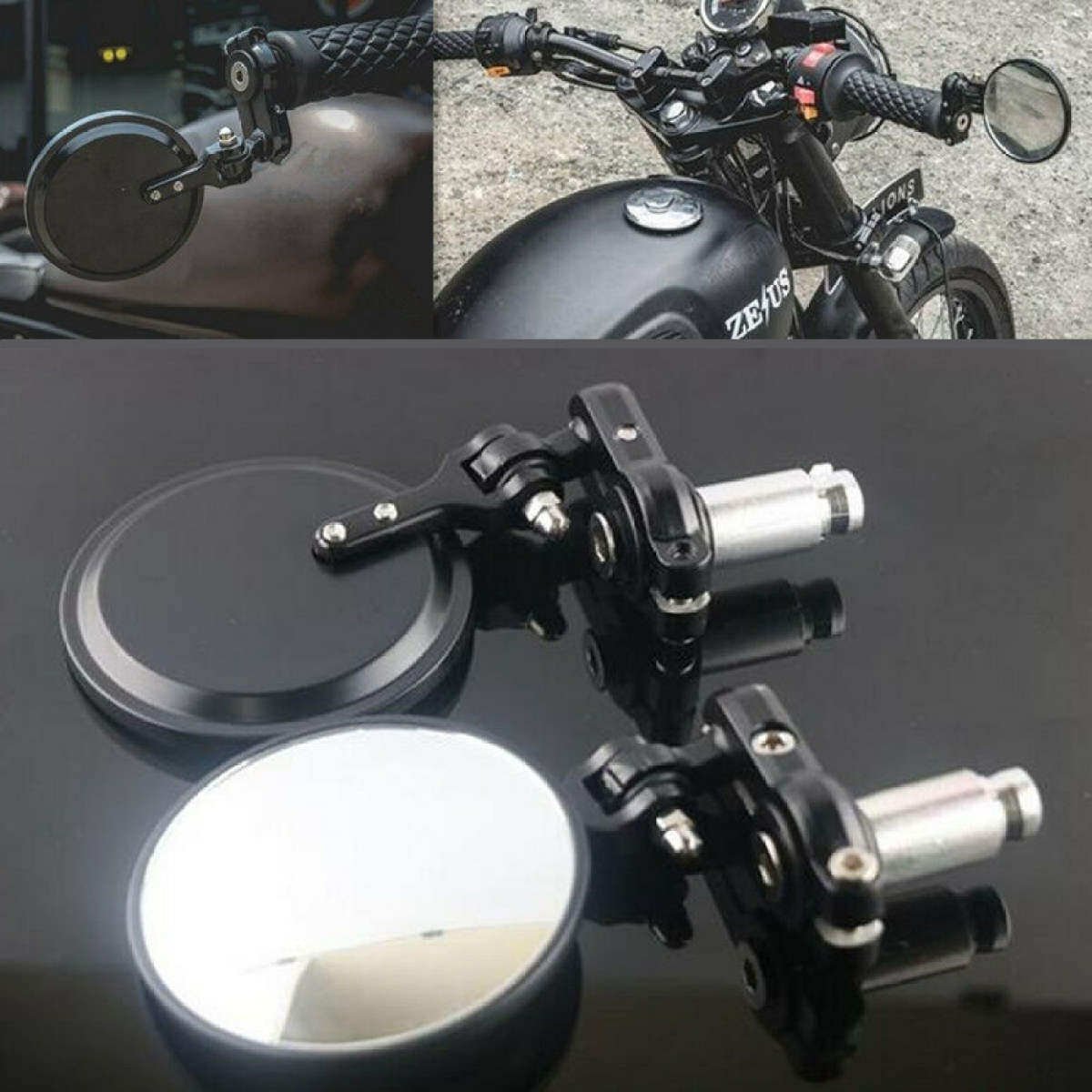 Торцевые зеркала на мотоцикл