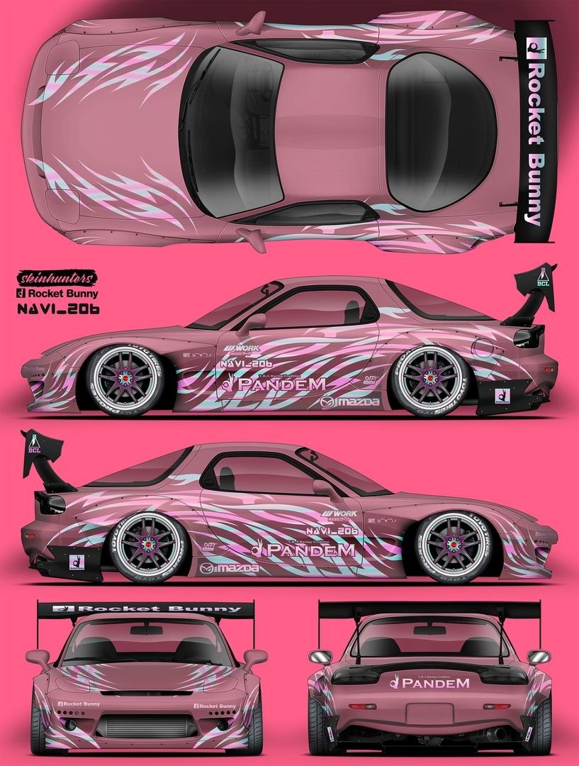 Mazda rx7 fd3s винил