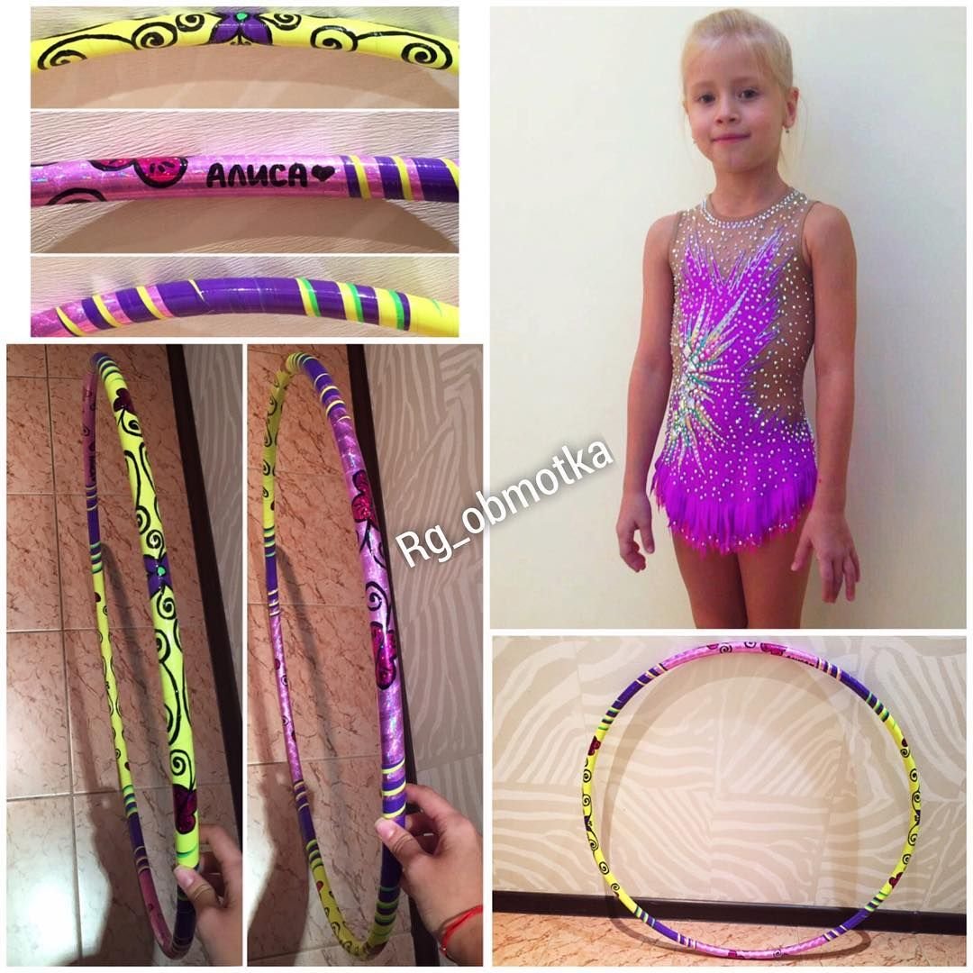 Декор обруча для художественной гимнастики