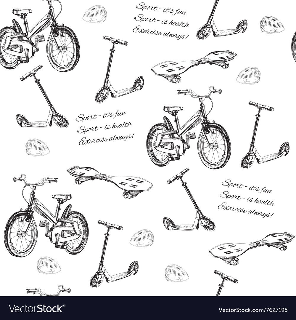 Велосипеды и самокаты фон