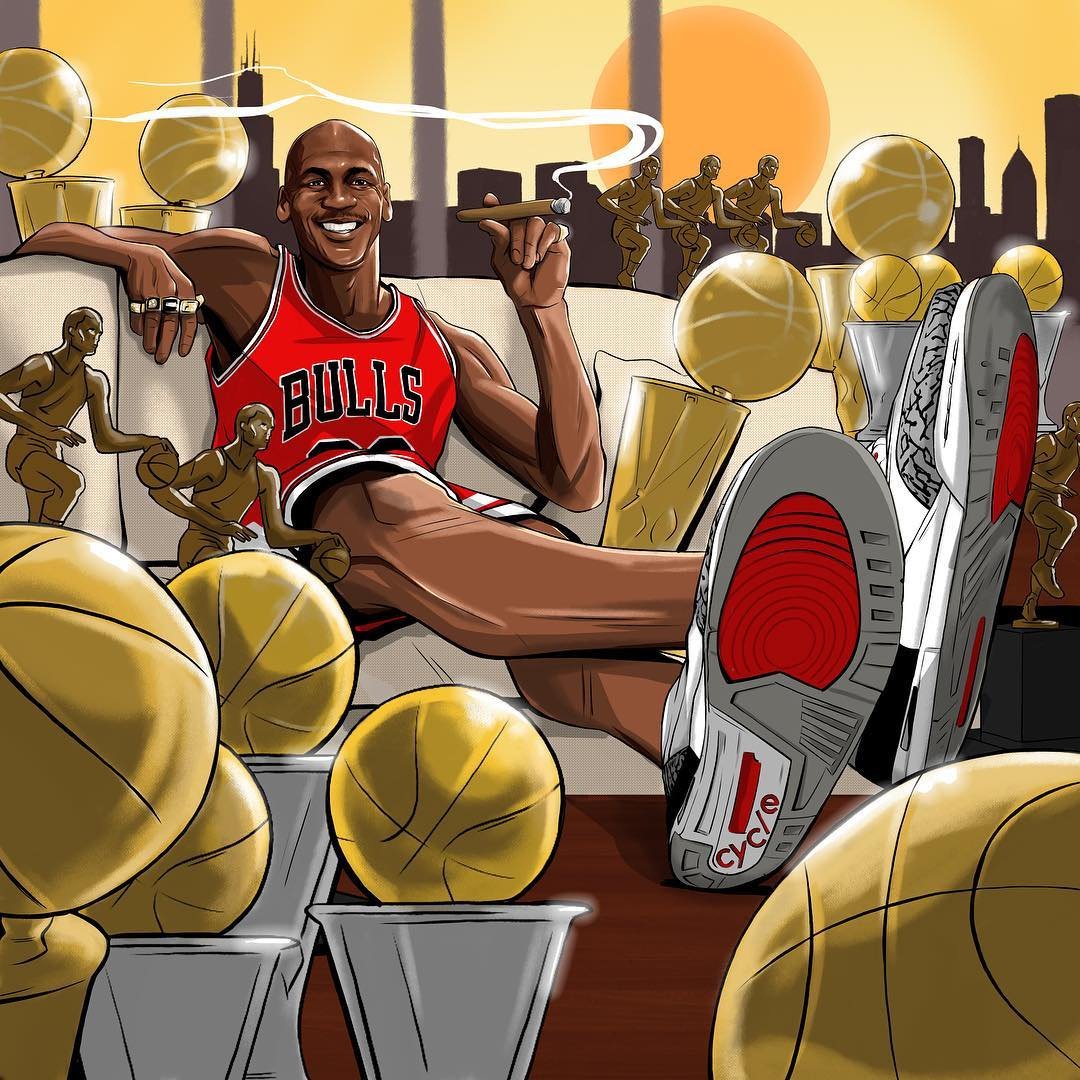 Майкл Джордан NBA Art