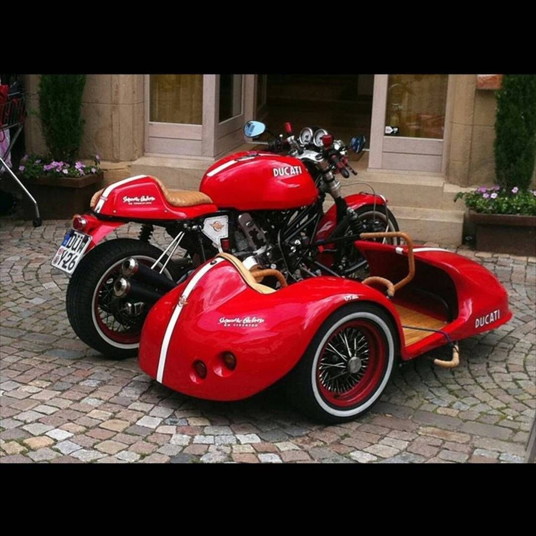 Moto Guzzi с коляской