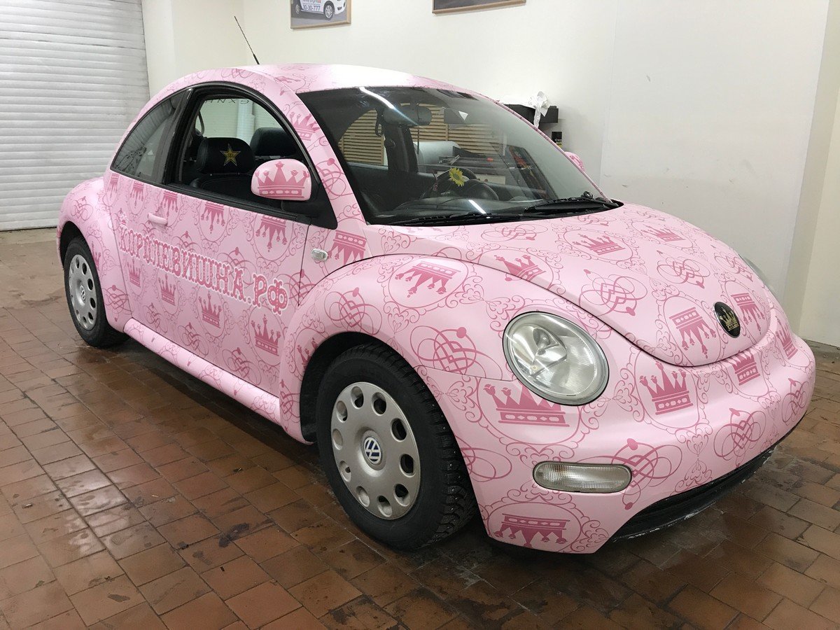 Volkswagen Жук розовый
