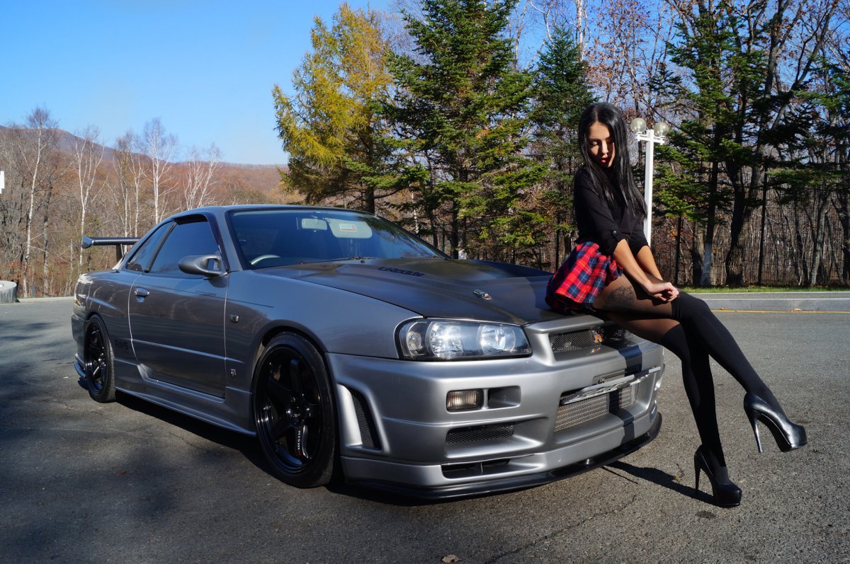 Nissan Skyline r34 Насти туман