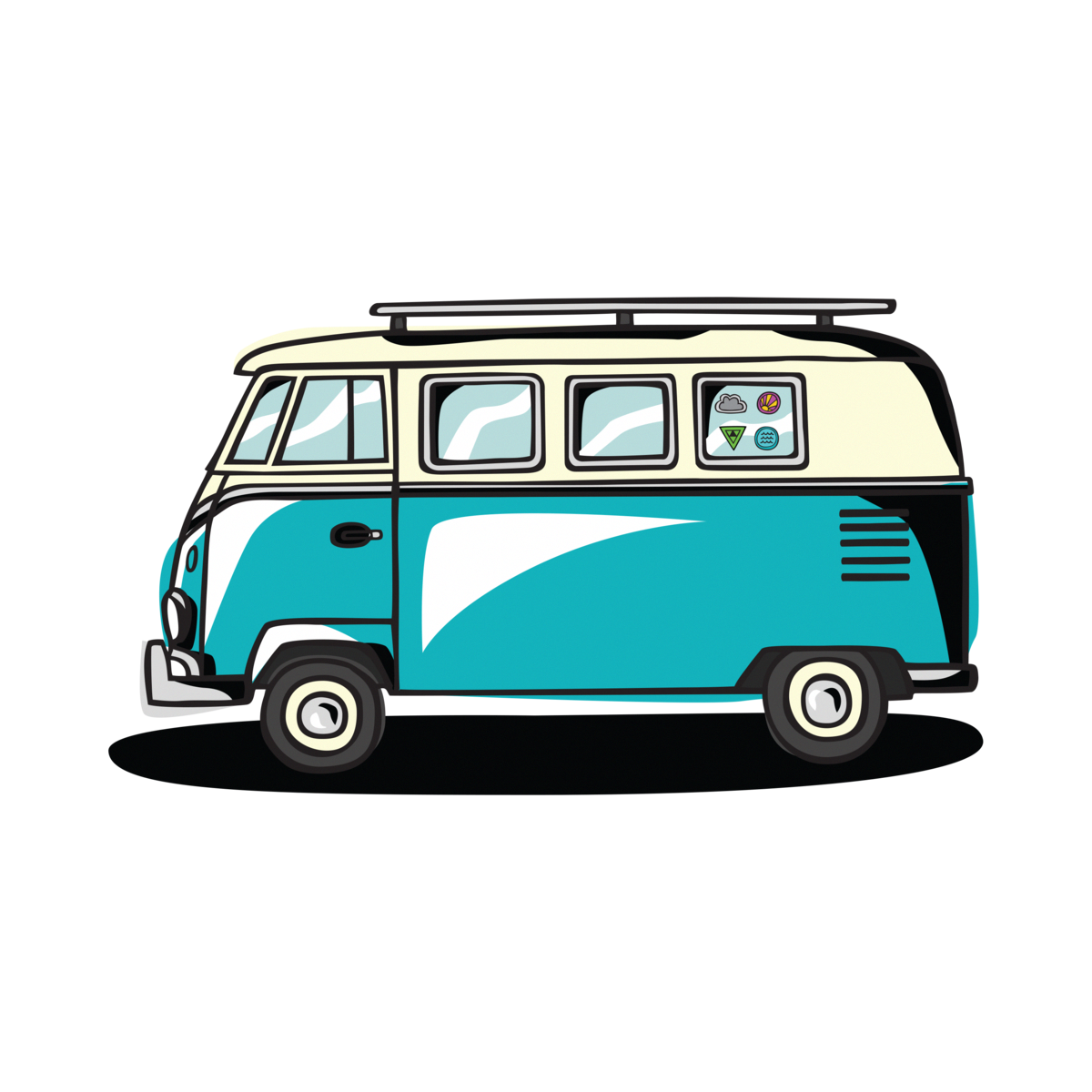 Фургон Volkswagen Bus vector