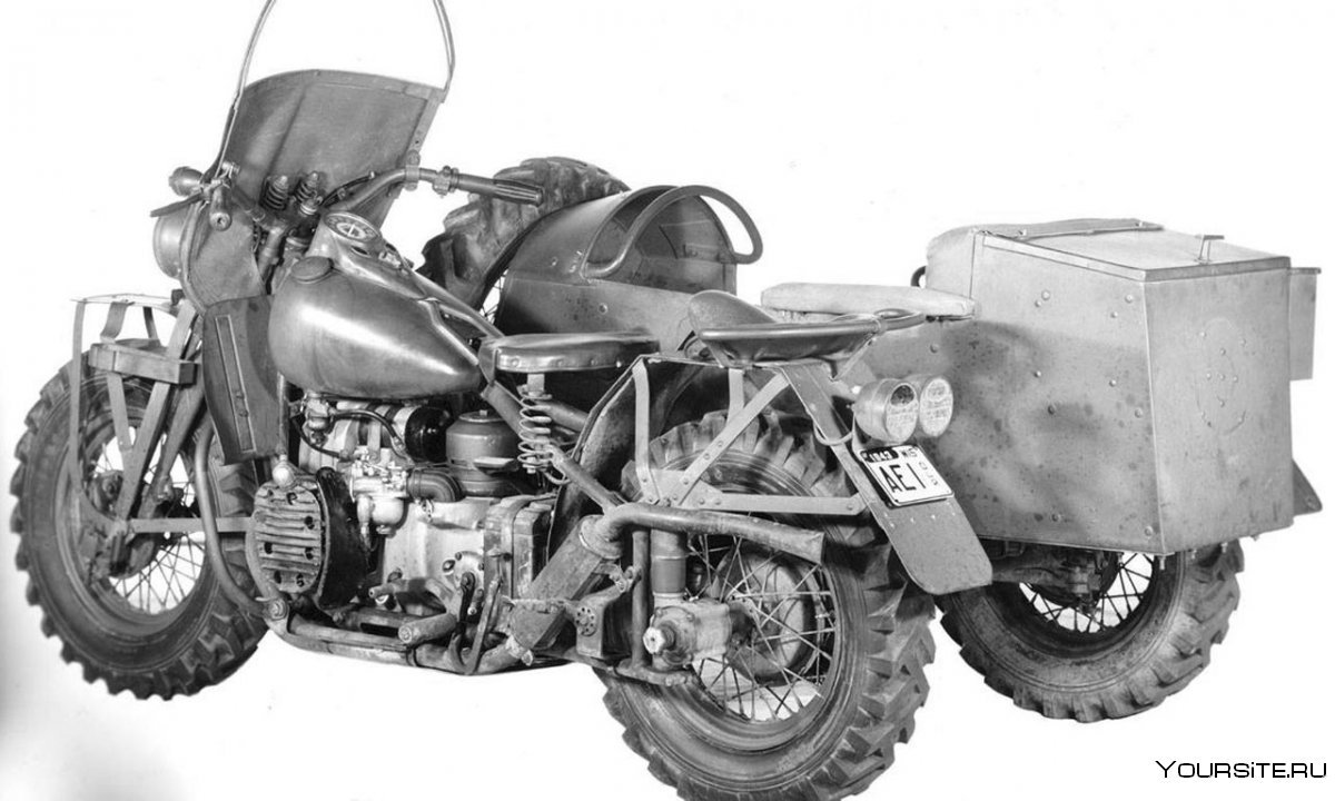 Полноприводный мотоцикл Урал с коляской