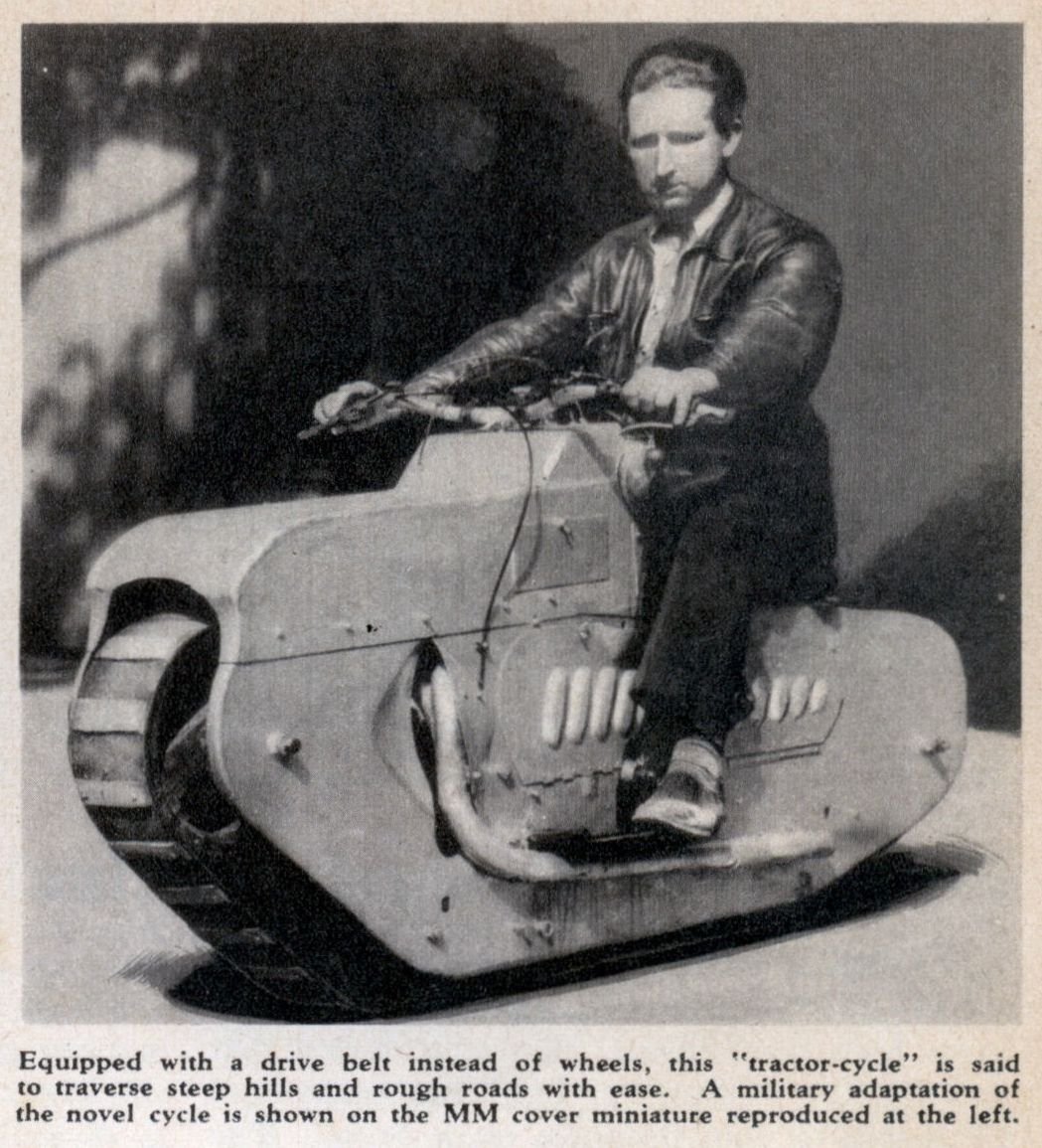 Tractorcycle гусеничный мотоцикл 1938