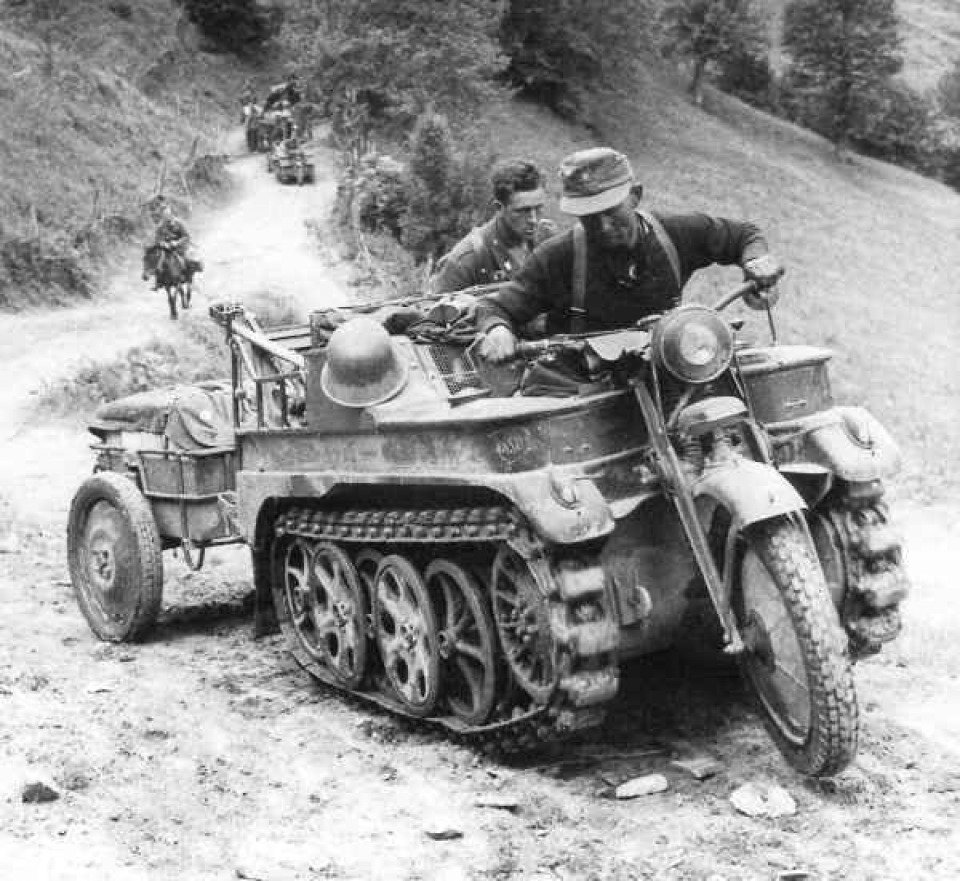 Kettenkrad HK 101 — полугусеничный мотоцикл