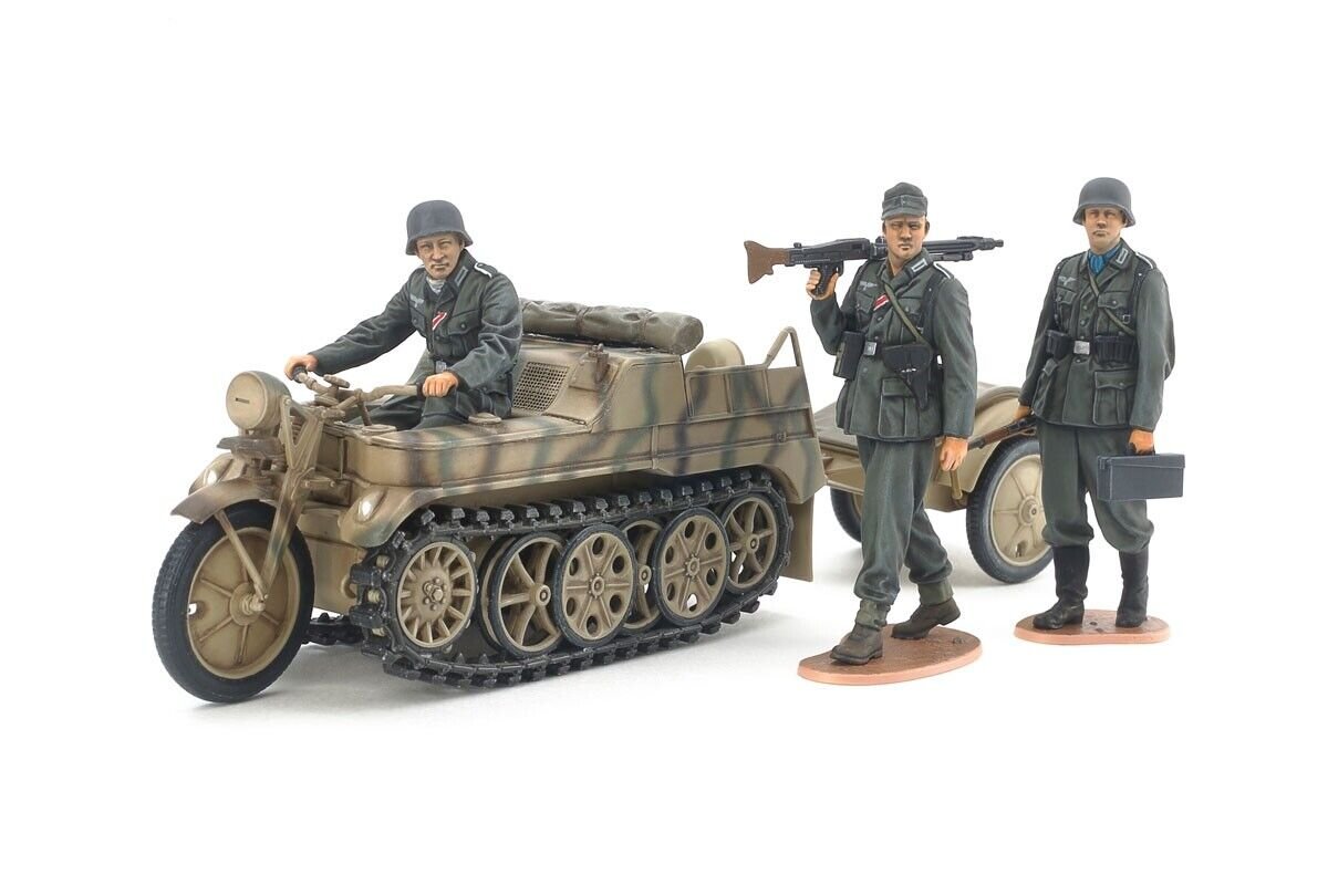 Tamiya 35377 SDKFZ 2 Kettenkraftrad немецкий гусеничный мотоцикл 1/35