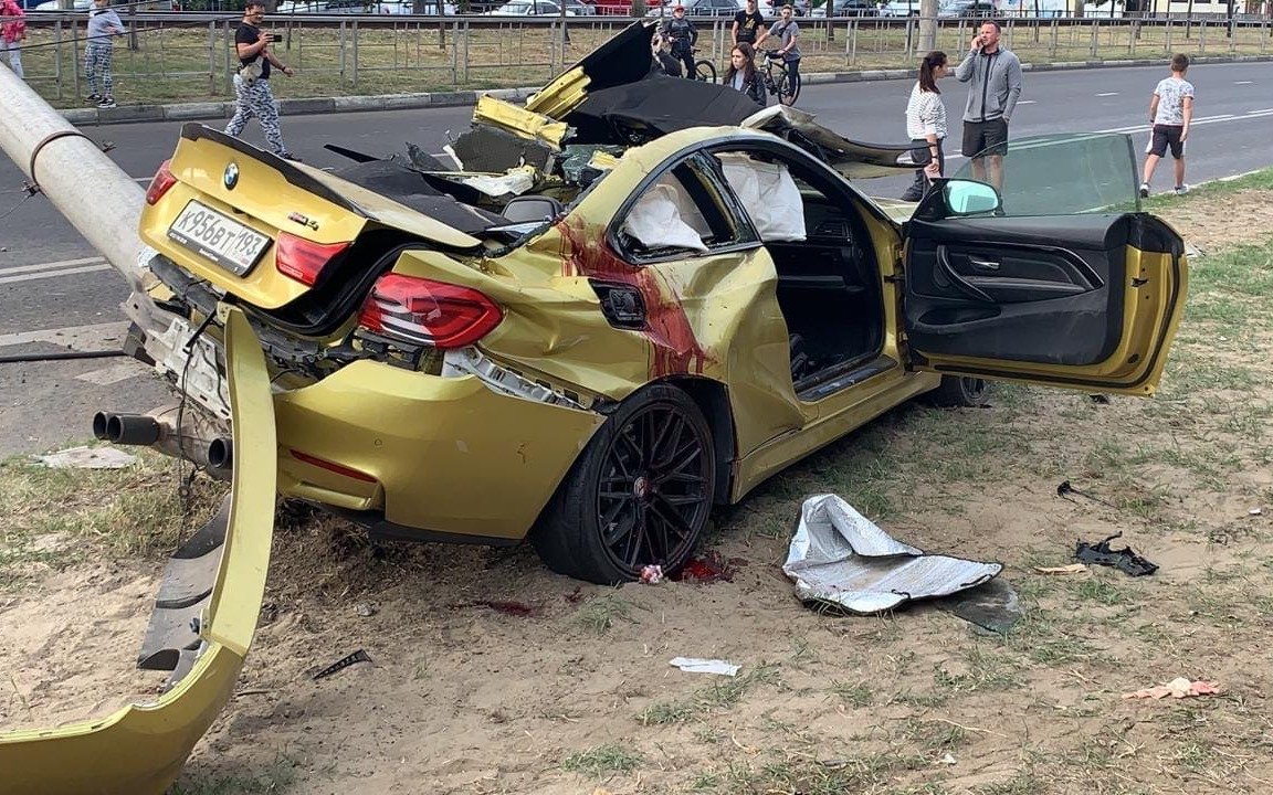 Авария BMW m4