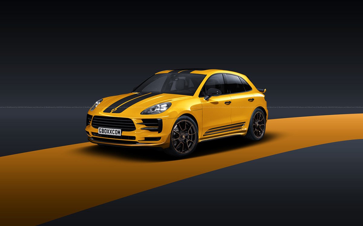 Porsche Macan желтый