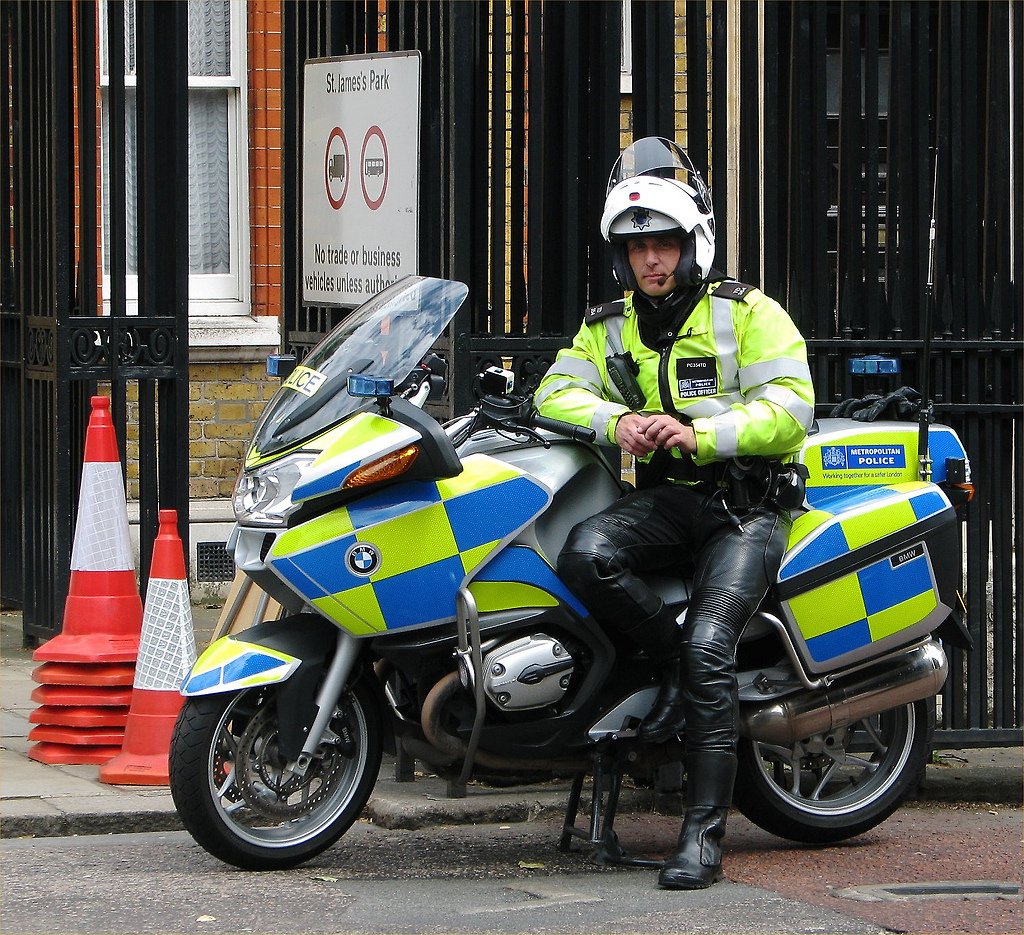 Немецкие полицейские на мотоциклах