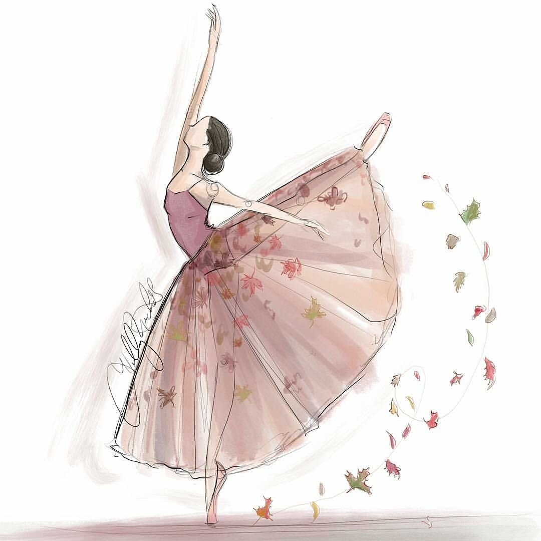 Балерина рисунок