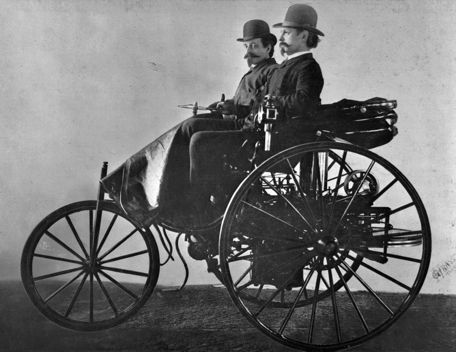 Первый автомобиль бенца. Benz Patent-Motorwagen 1886.