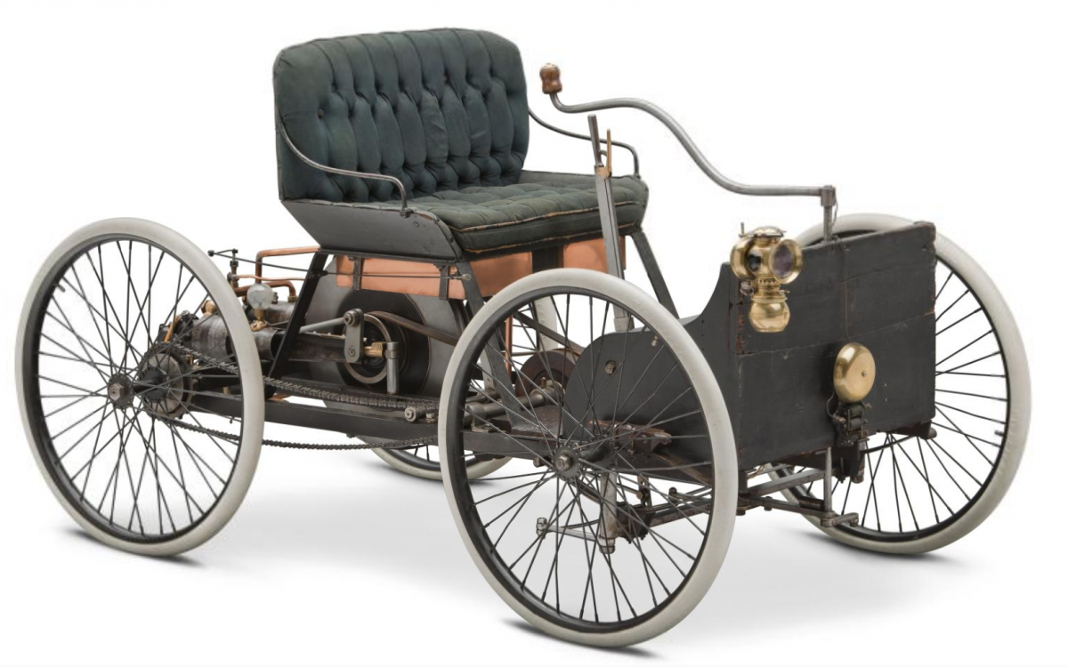 Автомобили 1896 года. Ford Quadricycle 1896.