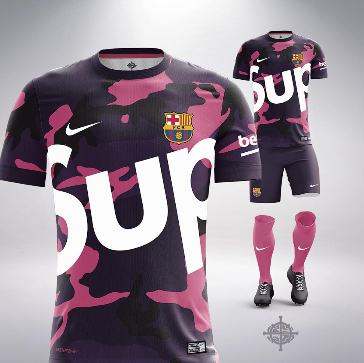 Футбольная форма черно розовая