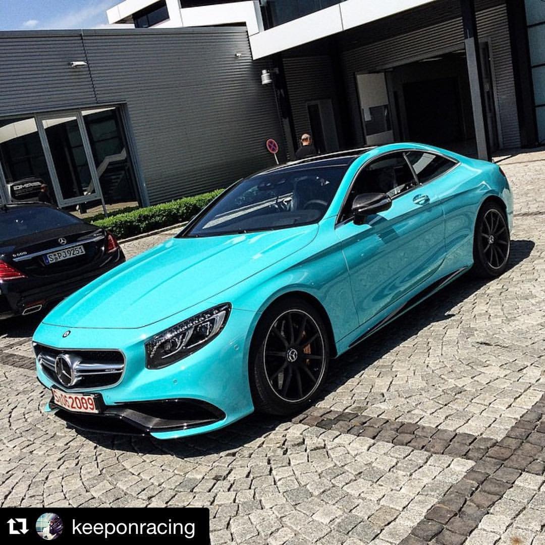 Mercedes Benz s Coupe 63 синий