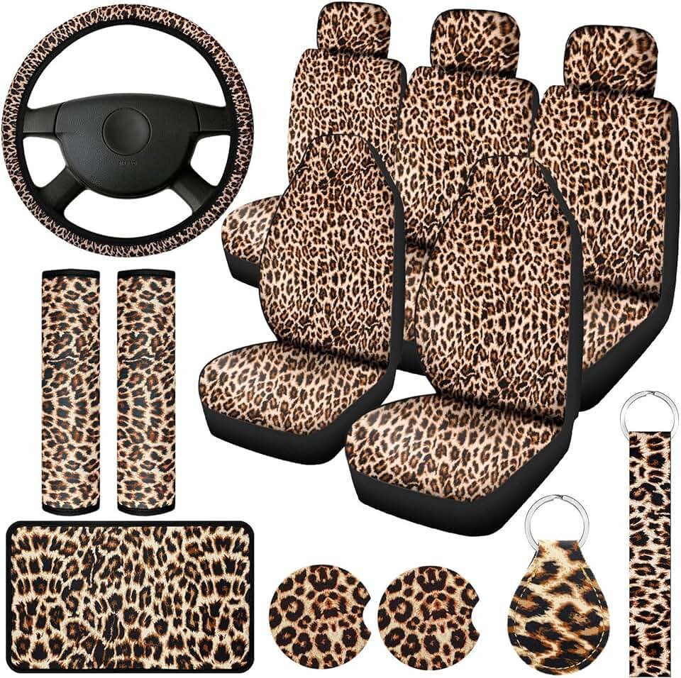 Комплект чехлов Скарлетт леопард для автомобиля