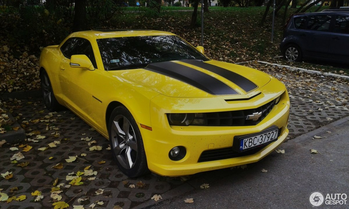 Chevrolet Camaro 2018 желтая