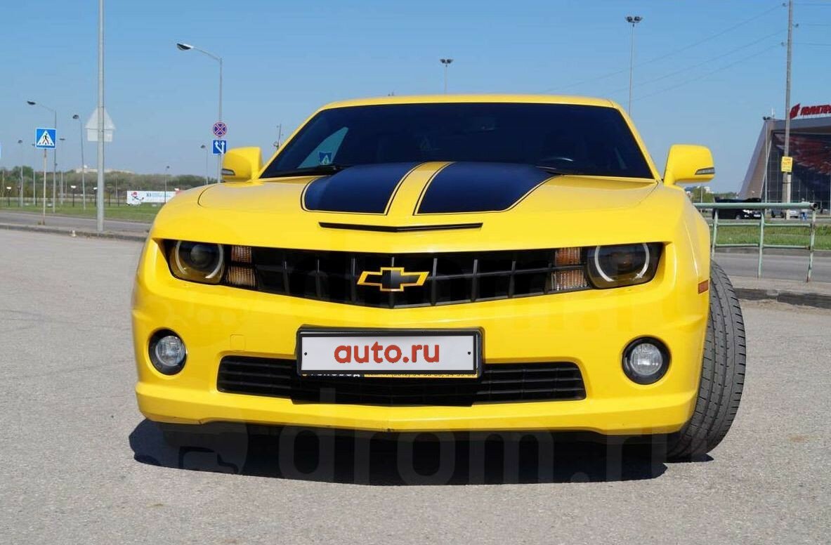 Шевроле Камаро 2020 желтая