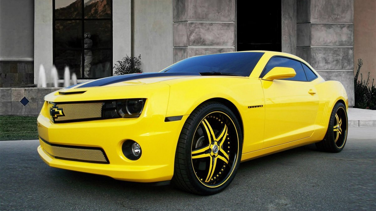 Chevrolet Camaro SS 2010 Tuning жёлтый