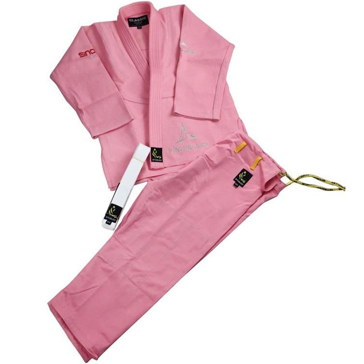 Розовое кимоно для джиу-джитсу