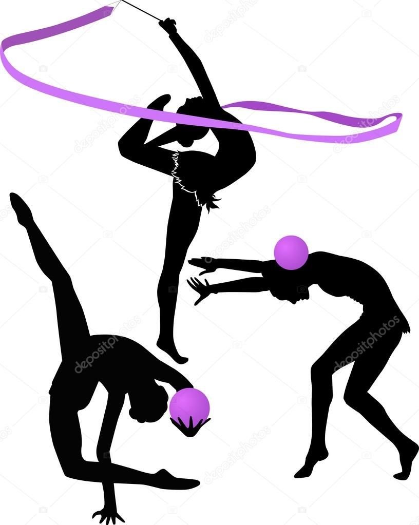 Художественная гимнастика групповые упражнения силуэты