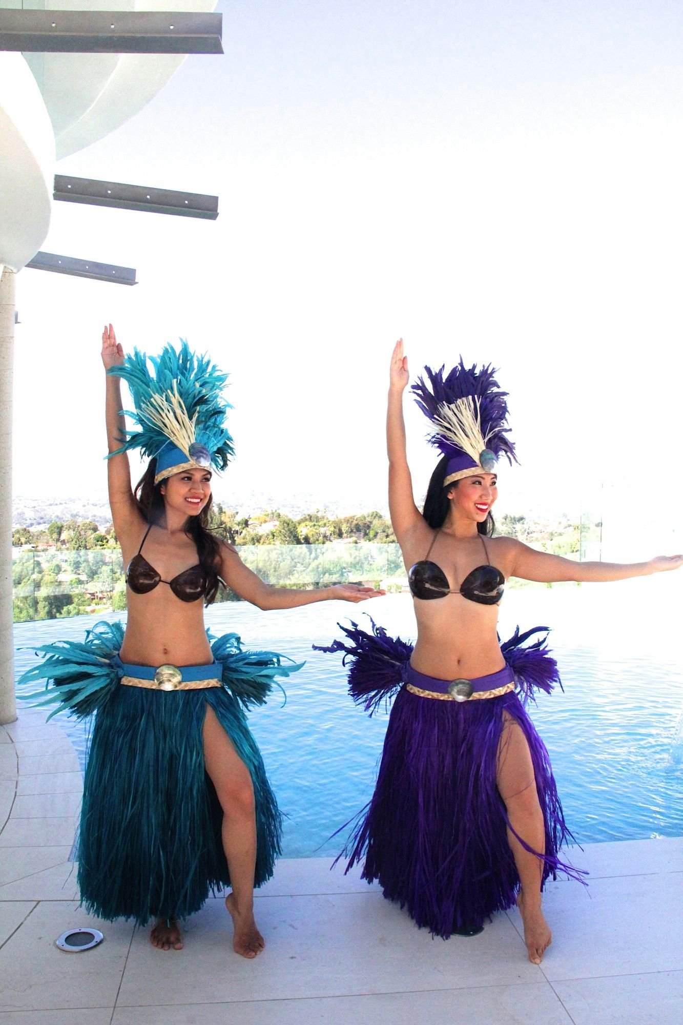 Таитянский танец. Гавайский наряд. Костюм для таитянского танца. Наряд на гавайскую вечеринку. Гавайский женский костюм.