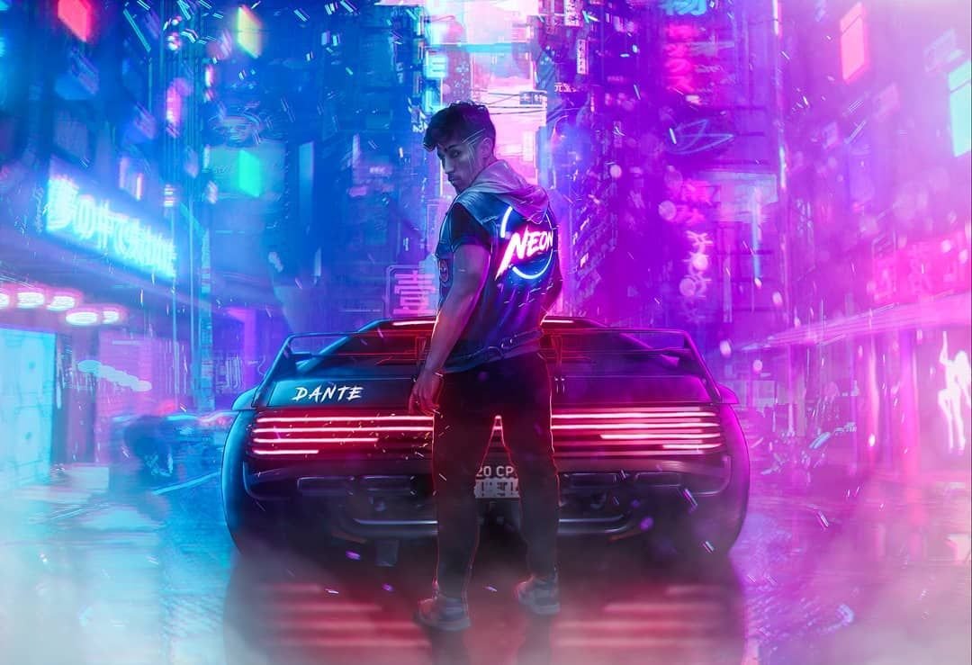 Ретро Вейв киберпанк 2077