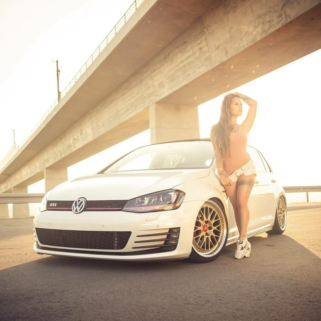 Volkswagen Golf mk7 and girl