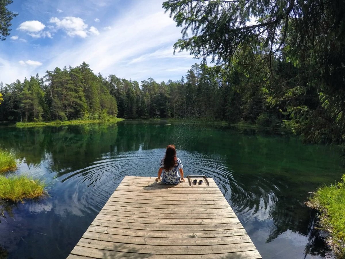 Самое красивое озеро в Латвии