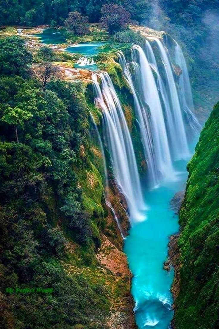 Tamul водопад Мексика