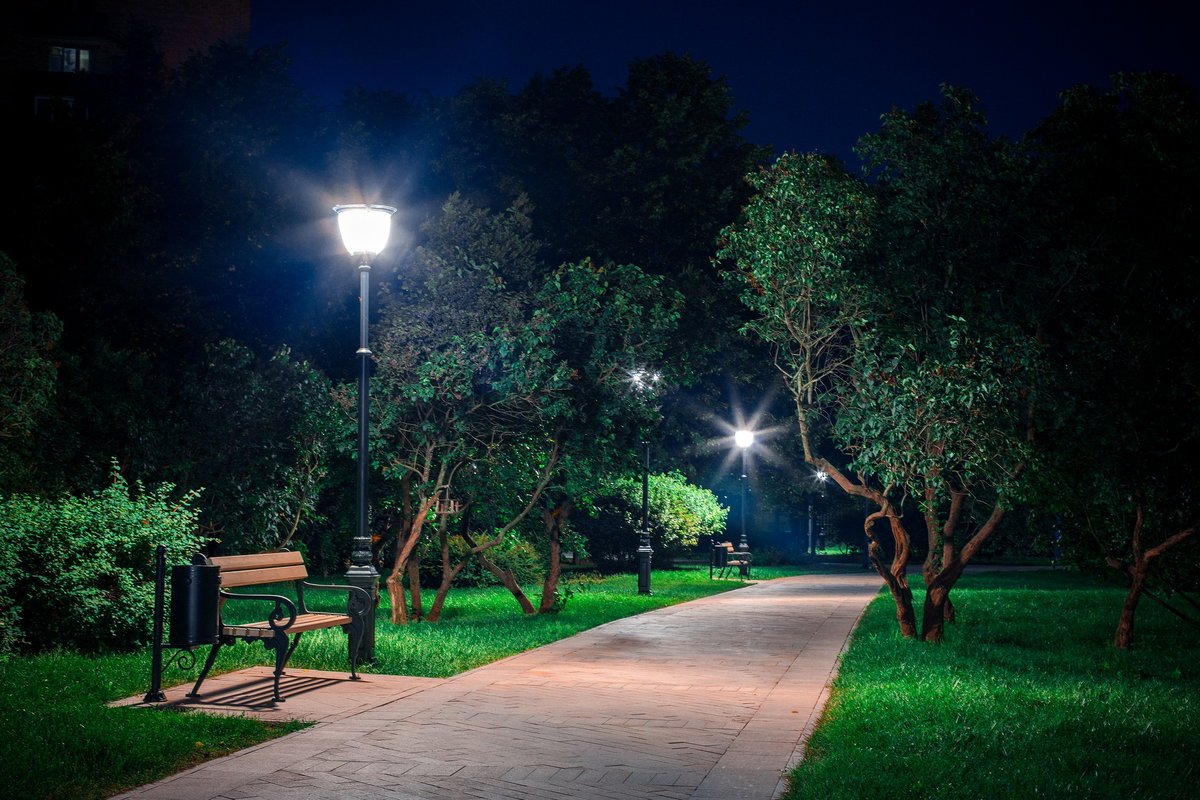 Вилино парк ночью
