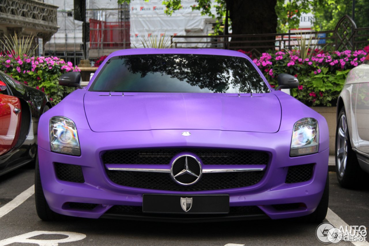 Видео машин цвета. Mersedes SLS AMG фиолетовый. Mercedes Benz SLS AMG розовый. Mercedes Benz AMG Purple. 2012 Mercedes SLS AMG.