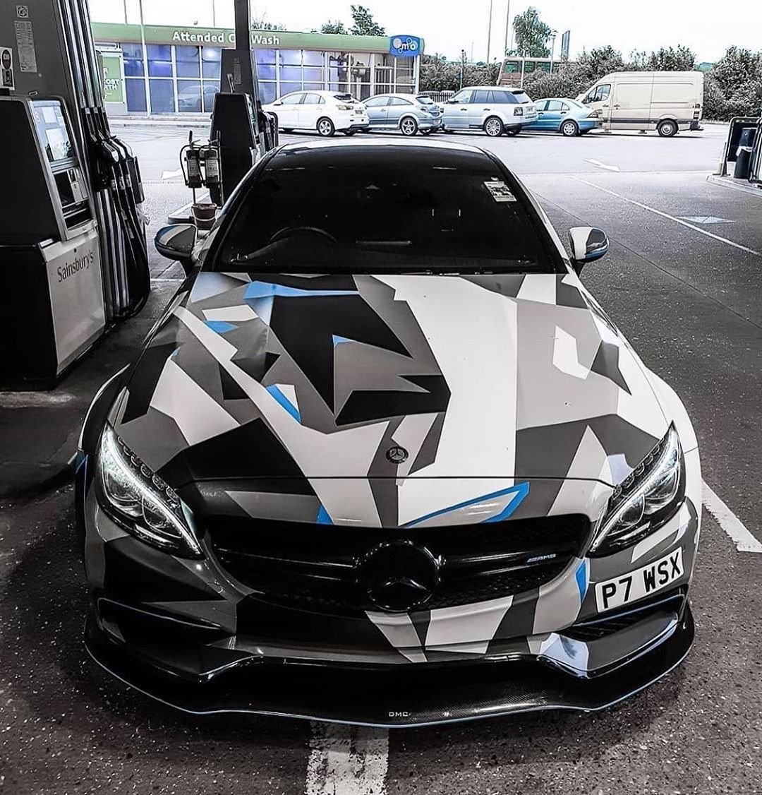 E63 AMG В камуфляже