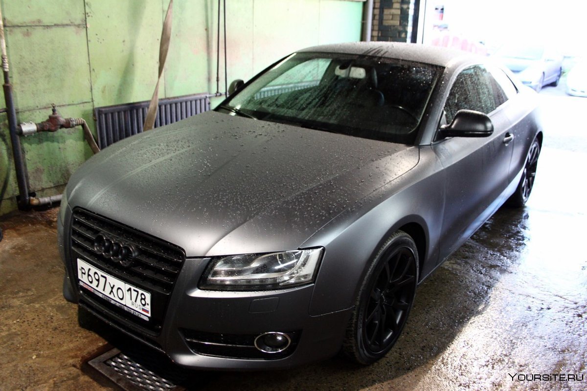 Satin Black Metallic Audi a6