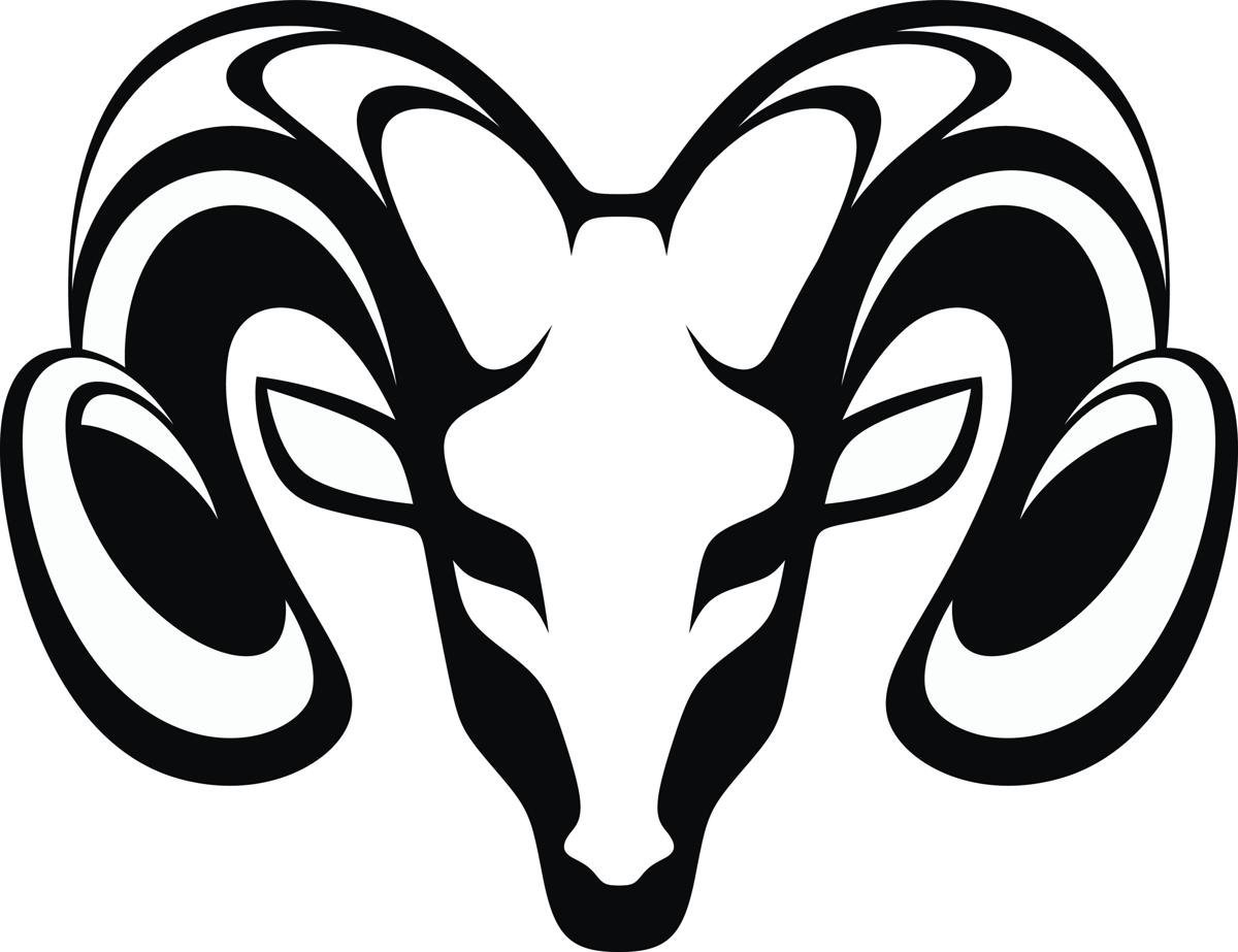 Знак овна трафарет