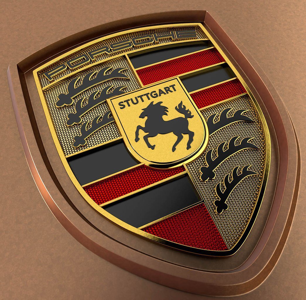 Порше Кайен знак на машине