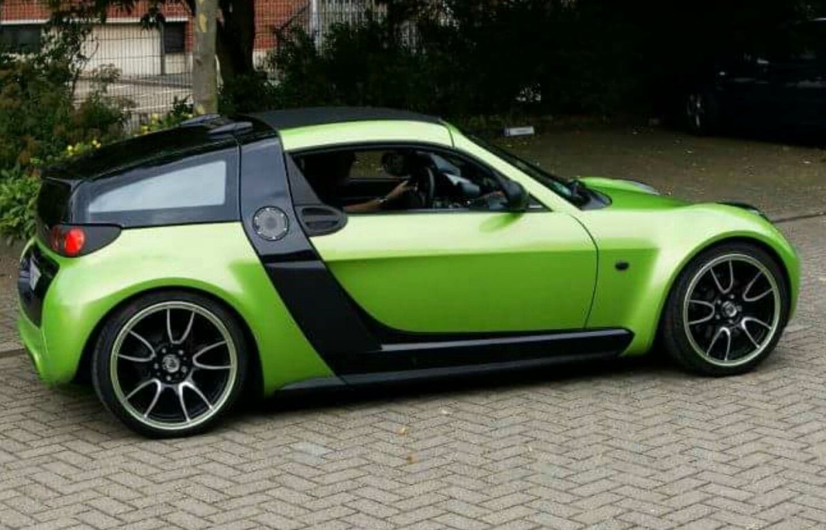 Smart Roadster зеленый