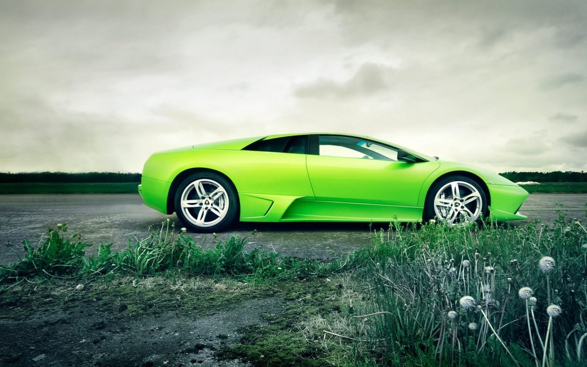 Lamborghini lp640 салатовый