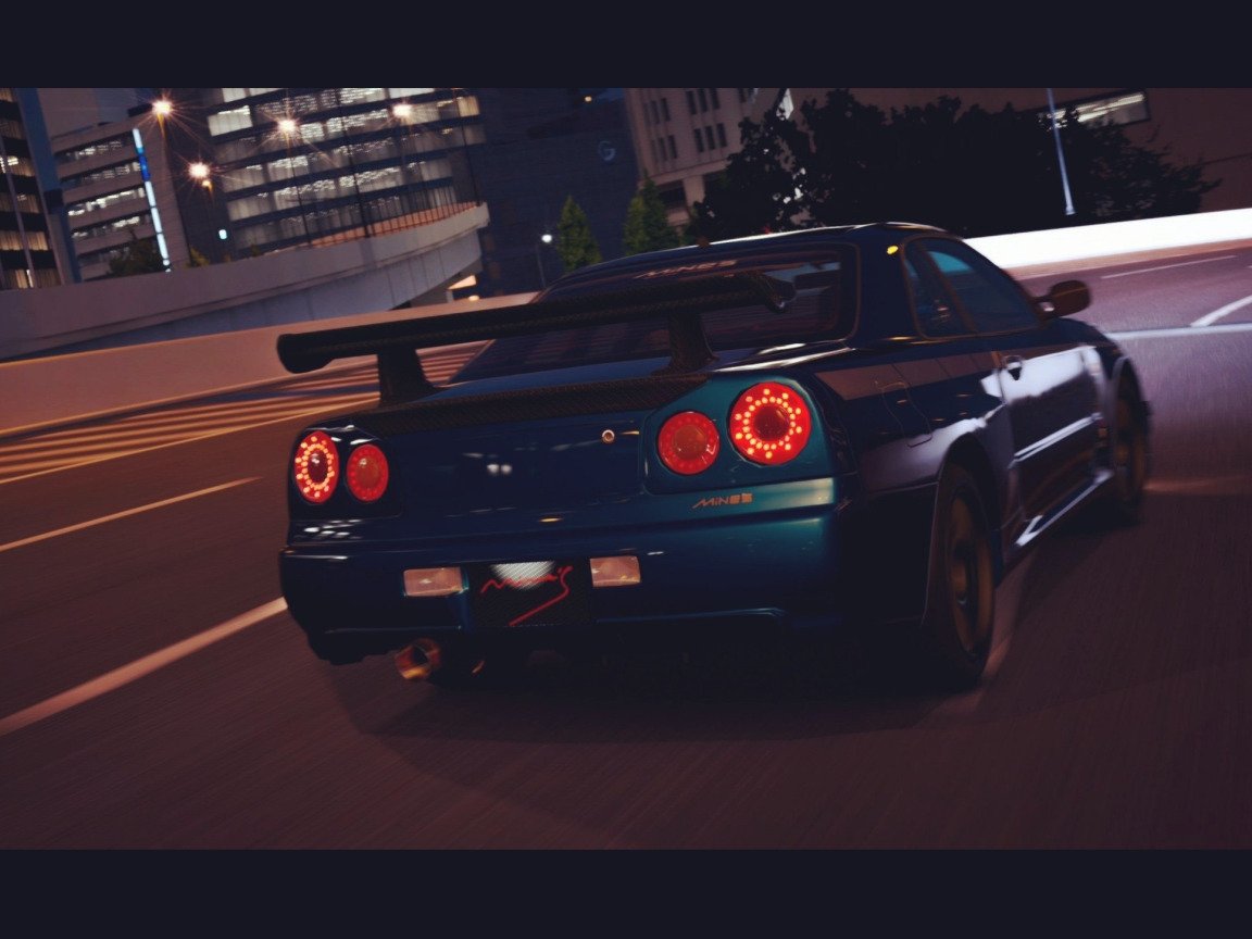 Nissan Skyline r34 aesthetic