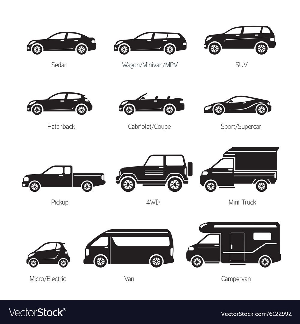 Иконки типов автомобилей
