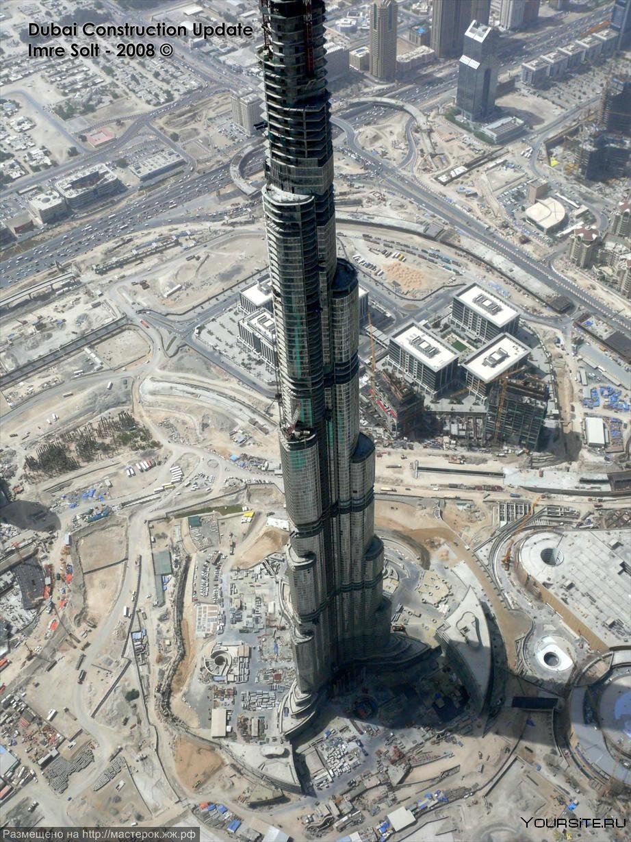 Башня халифа в дубае высота