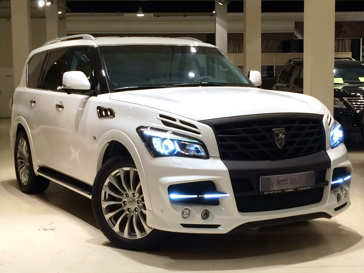 Инфинити qx80 белый