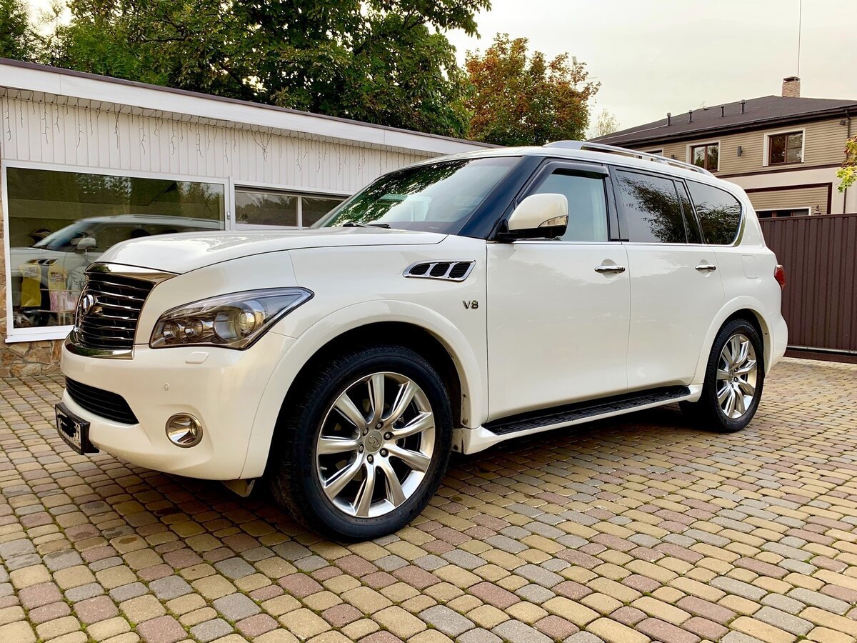 Джип Инфинити qx80 белая