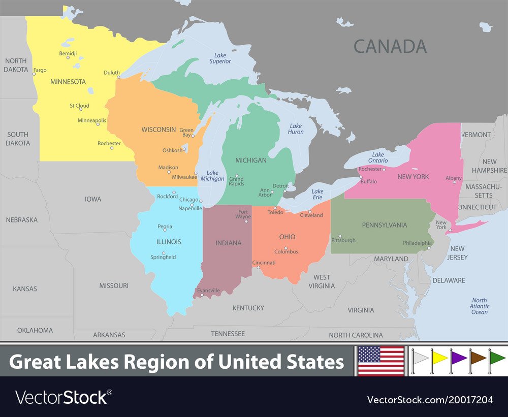The great Lakes Region USA