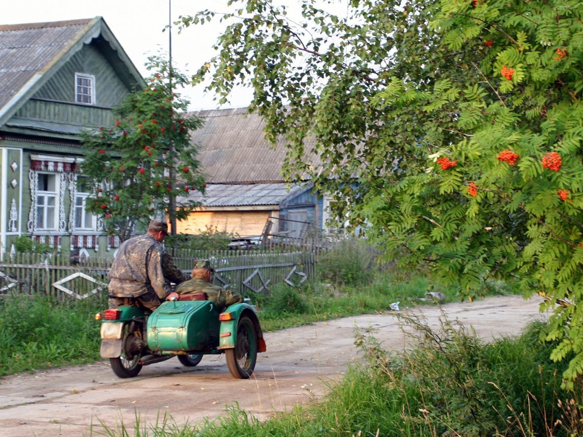 Машина в деревне