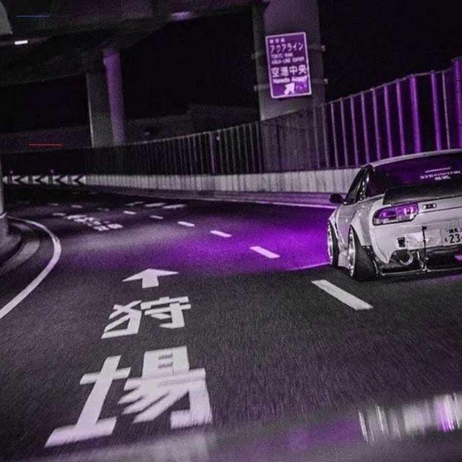 Фиолетовые японские машины