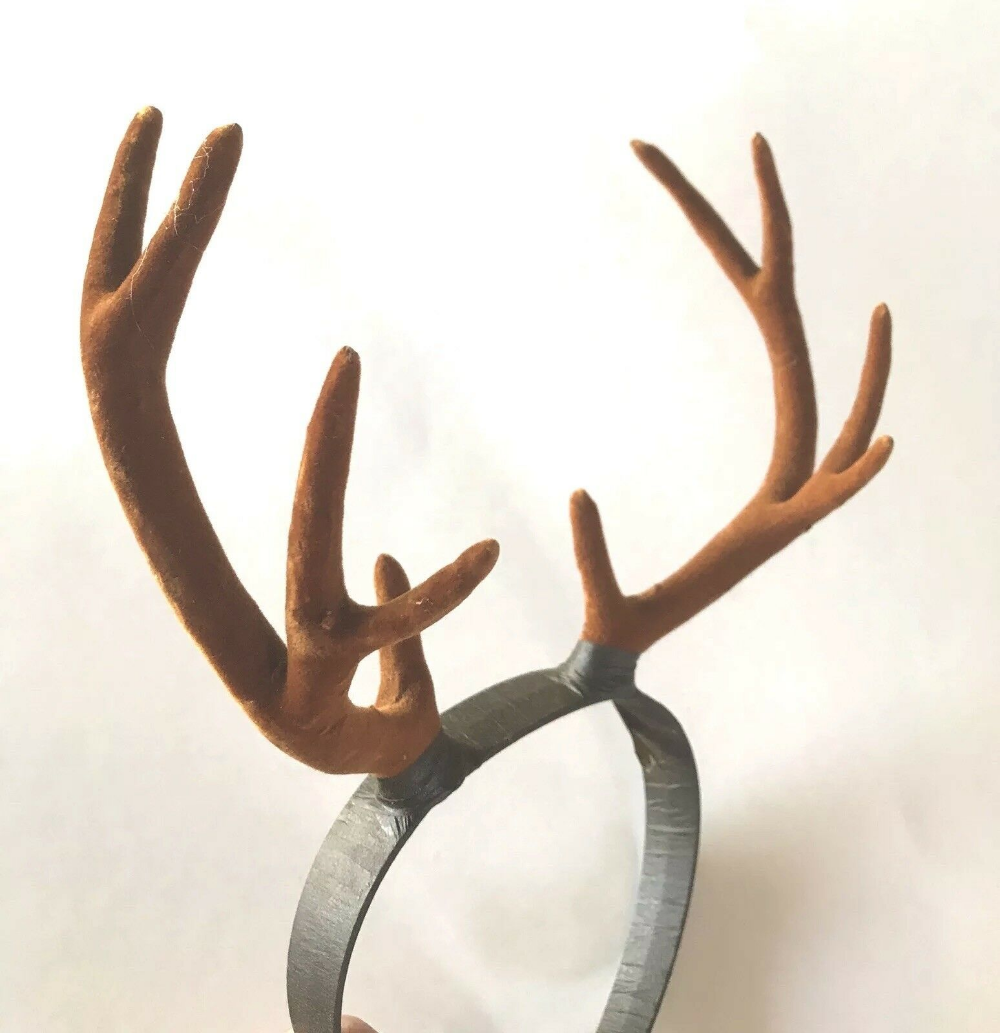 Рога оленя из полимерной глины
